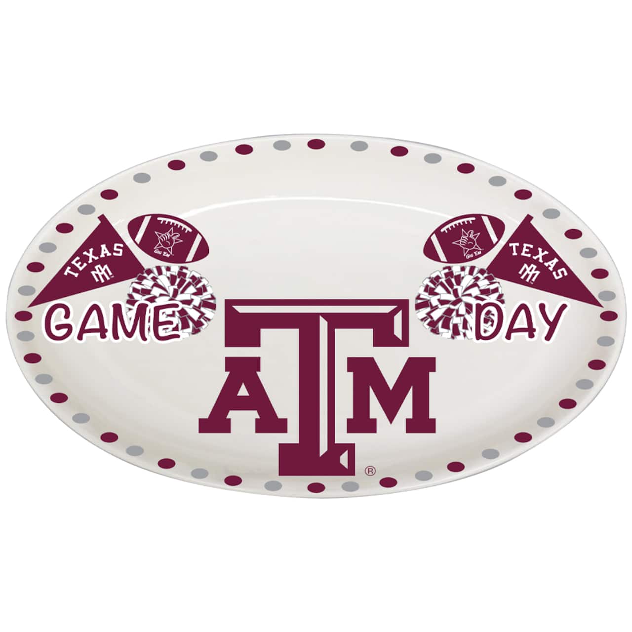 The Memory Company 12" NCAA College Ceramic Platter